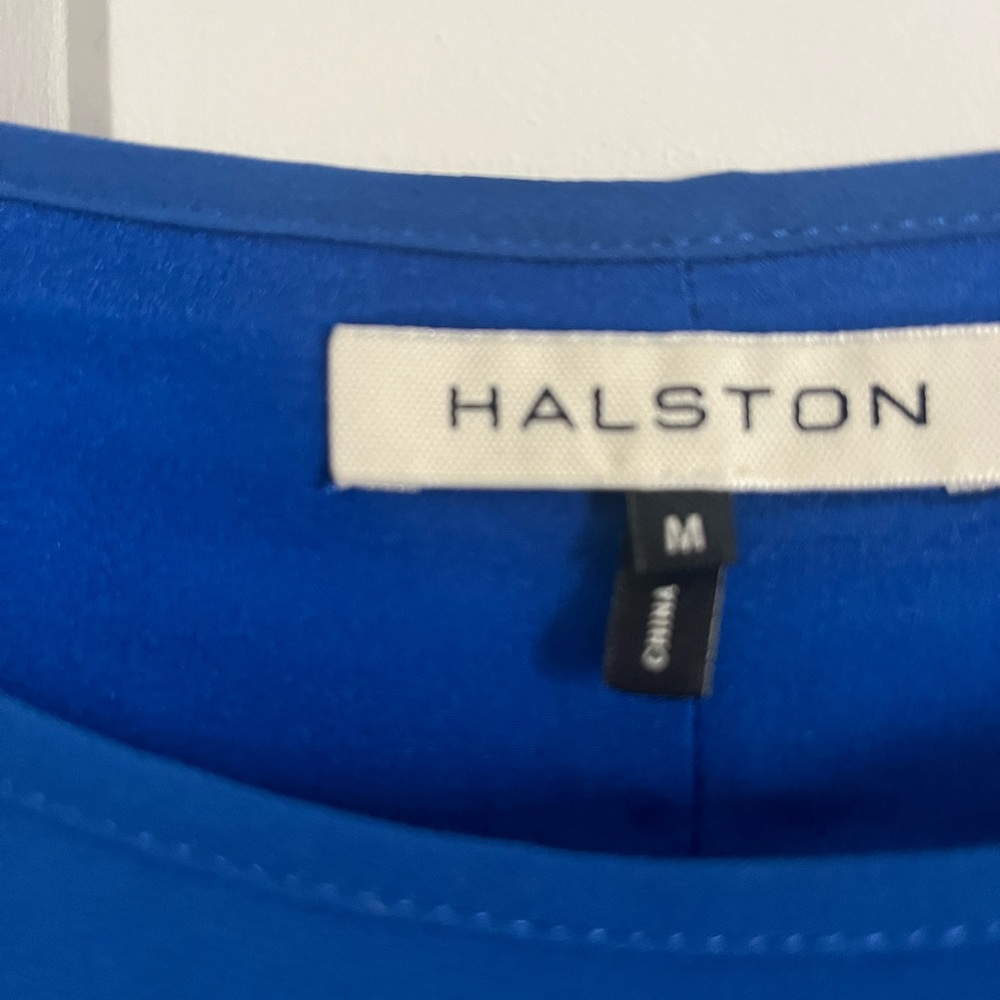 Halston Heritage Cobalt Blue Tunic Top, Brand New. Fits M and L - Picture 3 of 3